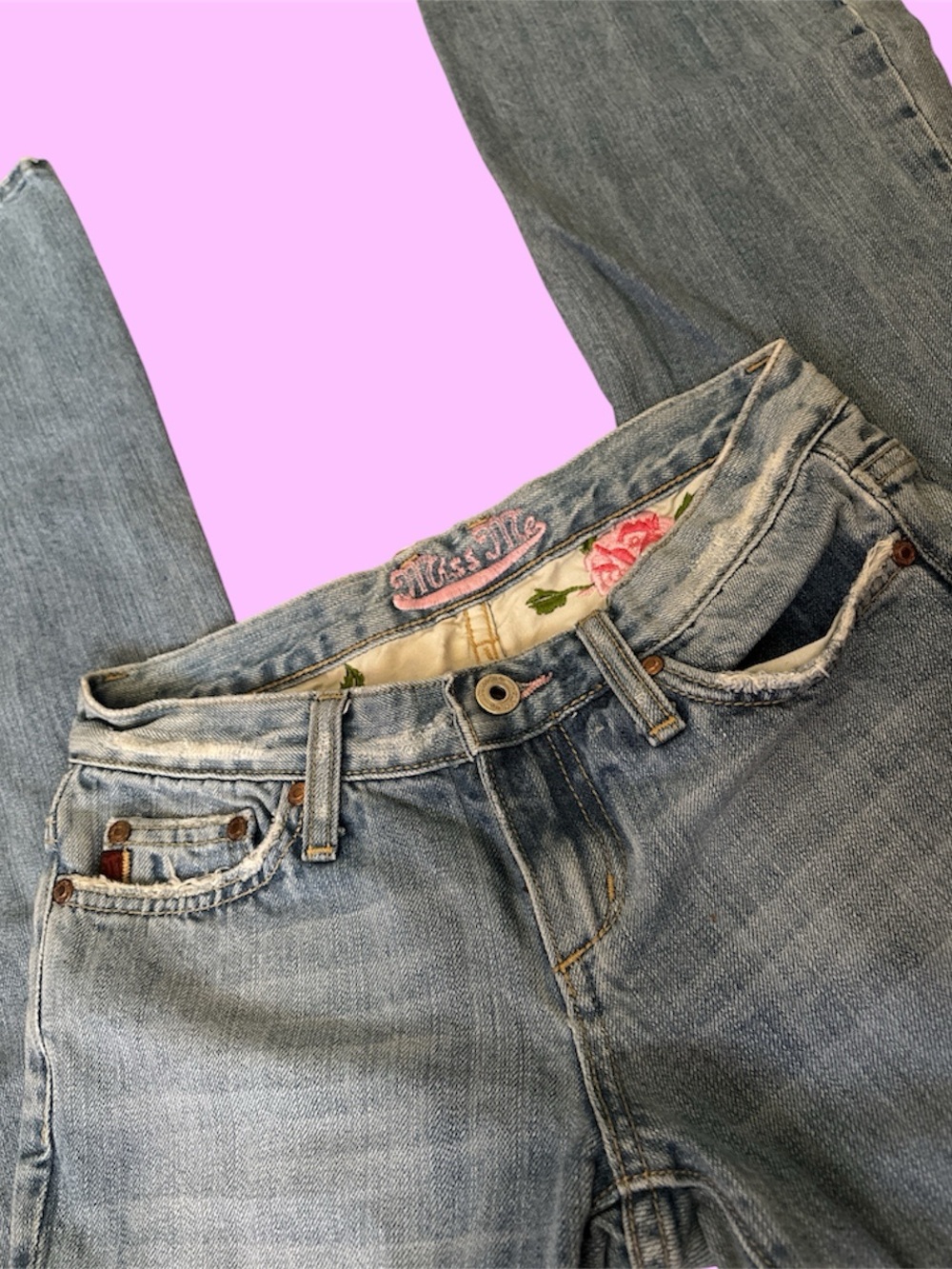 Miss Me Marilyn Distressed Light Wash Flare Bootcut Jeans 26